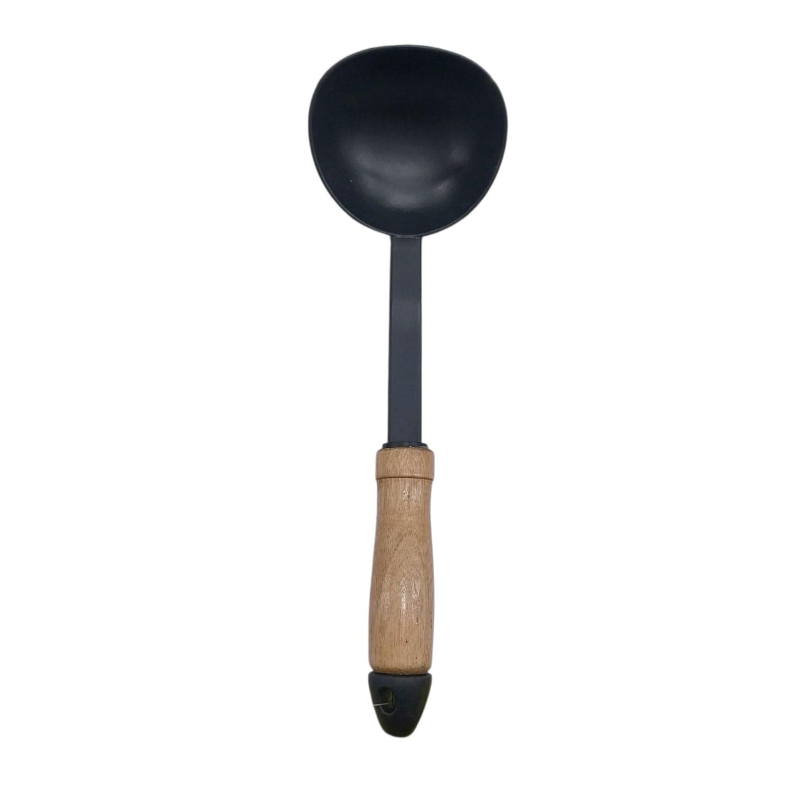 CUCHARON TEFLON MANGO MADERA