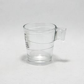 TAZA VIDRIO MINI LABRADA CON ASA 80CC